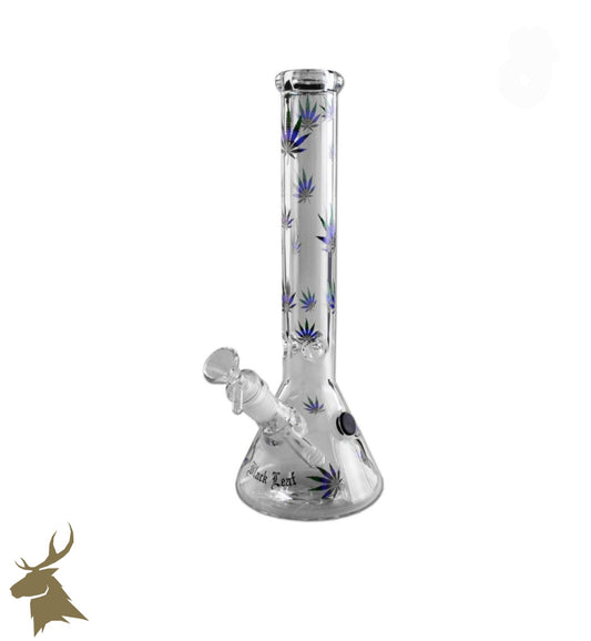 Black Leaf – Pastel Leaves Beaker Bong Ice